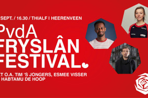 Meld je aan voor het PvdA Fryslân Festival met Tim ‘S Jongers en Esmee Visser
